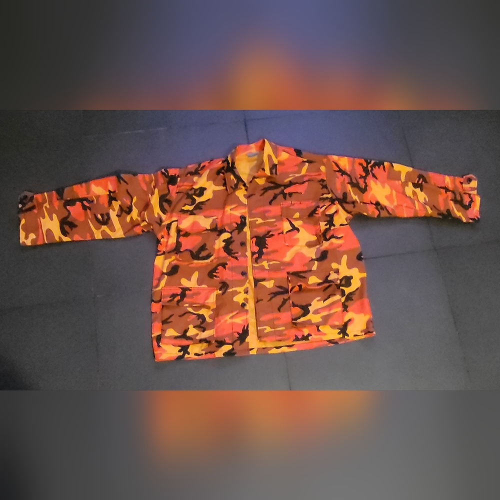 Orange Camouflage Jacket
